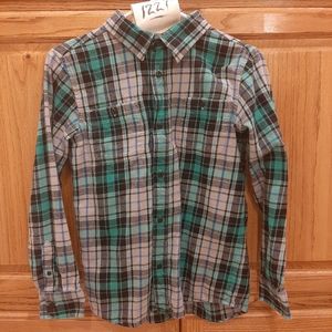 Old Navy Plaid Button Up Long Sleeve. Youth XL